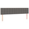 Maison Exclusive - Tête de lit à LED Gris 180x5x78/88 cm Similicuir