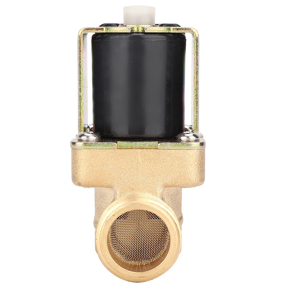 G12" Normally Open Brass Solenoid Electromagnetic Valve Water Inlet Switch (DC12V)