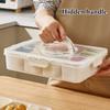 Rugged Snack Food Box Container Seasoning Divided Tray To Serve With Lid And Handle, 4/8 Snack Dividers Portable Platter