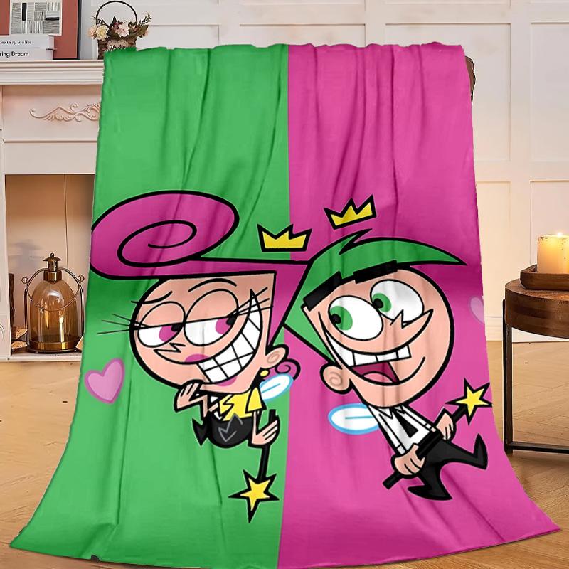 1PC Magical Friendship timmy Adventure Flannel Blanket Suitable for Both Men And Women, Soft Ideal for Beds And Sofa, Birthday Or Christmas Gift