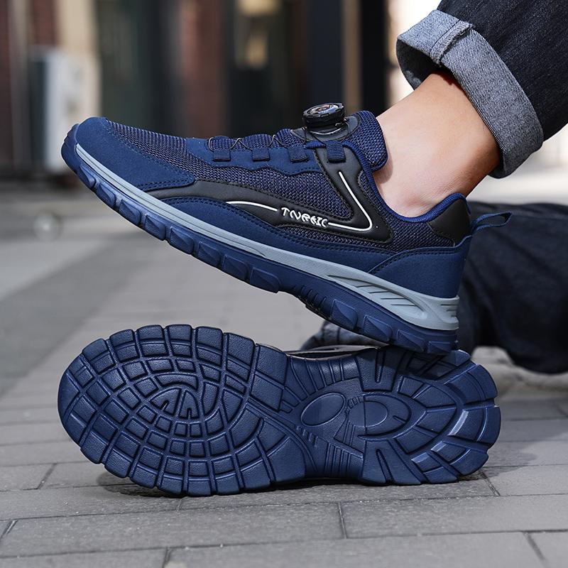YRZL Mens Sneakers Sports Shoes Running Sneakers Mesh Breathable Athletic Anti Slip Man Hiking Shoes Casual Outdoor Men Shoes