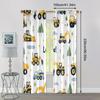 2pcs   Curtain Fabric Playful Construction & Farm Vehicle Polyester Woven (without rod) Room Decor Ldeal for Bedroom Living Room