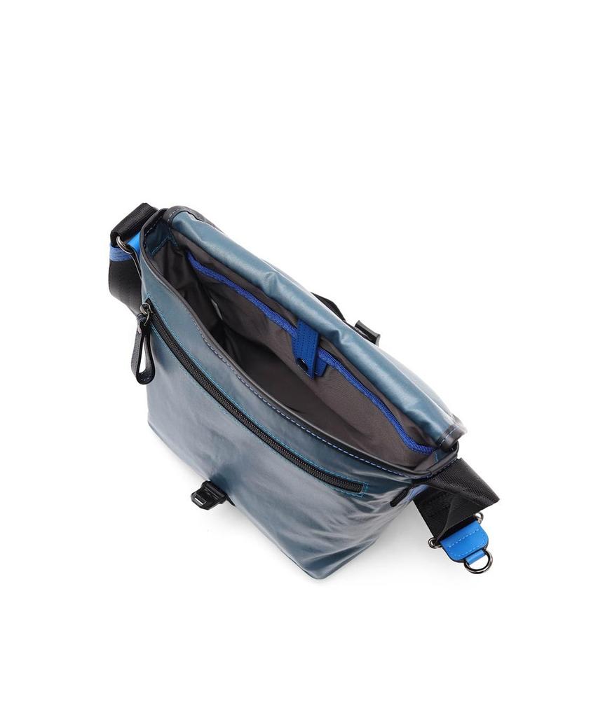 Lanvin en Bleu Heather Shoulder Bag in Turquoise Men's