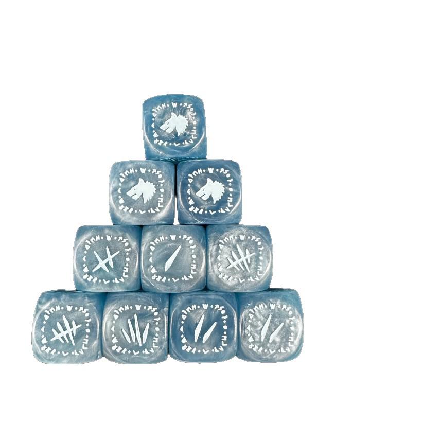 Martelo de Guerra de 6 Lados com Cantos Arredondados Pack de Lobos para 40k Space Wolves