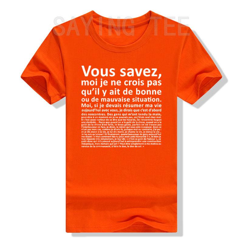 VOUS SAVEZ Monologues D Otis Classic T-Shirt Funny Letters Printed Sayings Graphic Tee Tops Humorous Personality Outfit Gifts