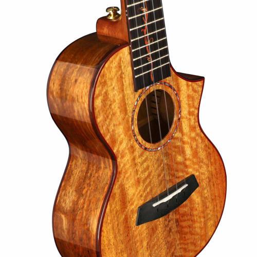 Enya EUT-MG6 EQ Enya Ukulele Tenor Electric Ukulele, Solid Mango Wood, Beautiful Grain, 25mm Cushion Case, A1U Pickup Included