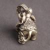 Fu Character Zinc Zinc Alloy Elephant Elephant Elephant Miniatures Tea Pet   Office