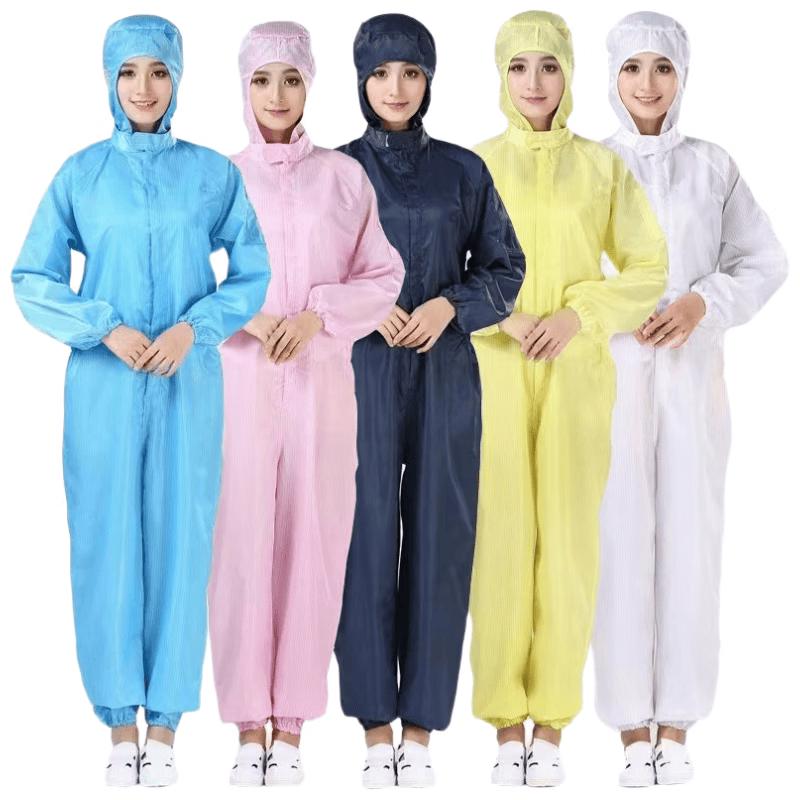 Anti-static Split Hooded Cleanroom Suit 4XL