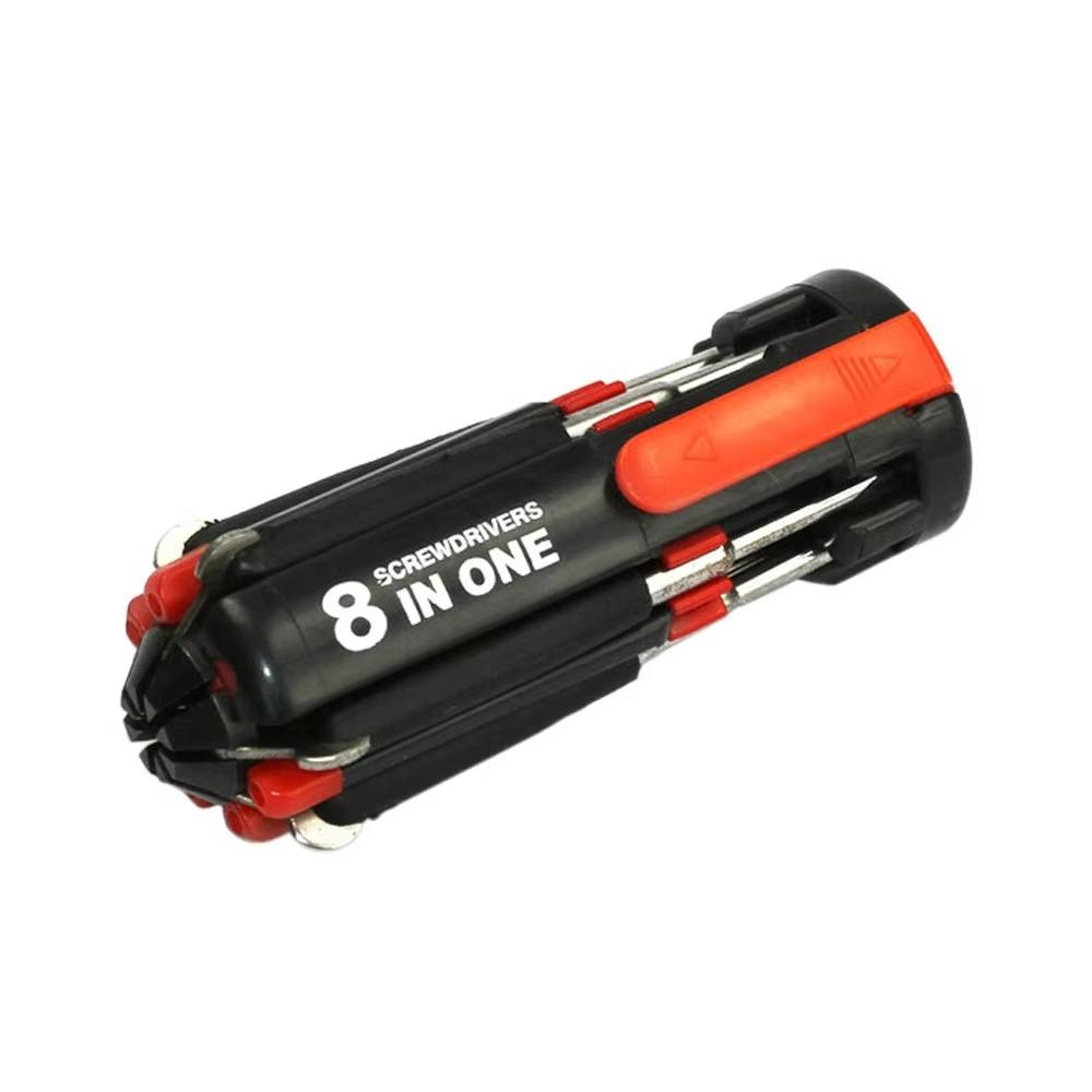 Multitool Folding Screwdriver Bits 8 in 1 Cross Flathead Screw Gifts Slotted Phillips Screwdriver