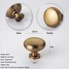 1Pcs Retro Wardrobe&Kitchen Cabinet Pull Antique-Bronze Cabinet Handle American Single-hole Drawer Knob Furniture Handle