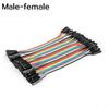 40 Stück/Reihe 10cm M-M Dupont Drähte Jumper M-F F-F Kabel für Arduino Breadboard