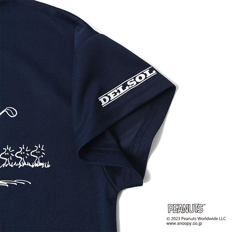 DELSOL X PEANUTS Snoopy Collaboration Mock Neck Shirt (S, PINK)