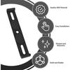 4Pcs Frameless Car License Plate Holder – Universal Invisible Number Plate Bracket for All Vehicle Models License Plate Covers Frames 6
