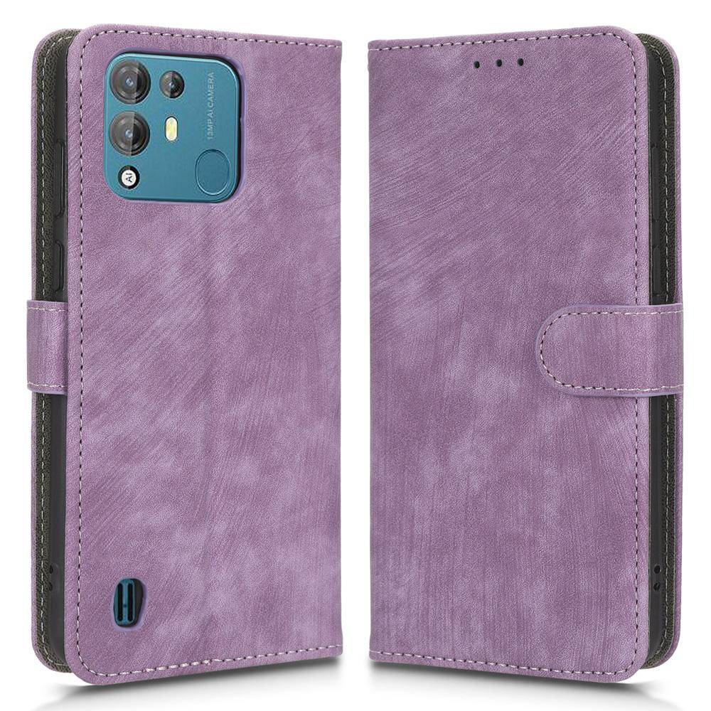 Anti-scratch Phone Case For Blackview A55 Pro Magnetic RFID Blocking PU Leather Drop-proof Flip Wallet Cover Stand