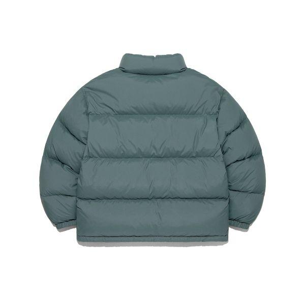 Lee Korean Style Letter Stand Collar Double Zipper Short Down Jacket Unisex Outerwear LE2504DP01TU