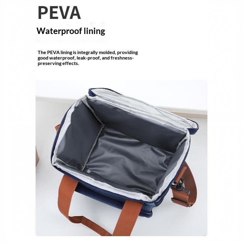 Portable Thermal Lunch Bag Water Resistant Food Cooler Tote Large Capacity for Work School Outdoor Picnic