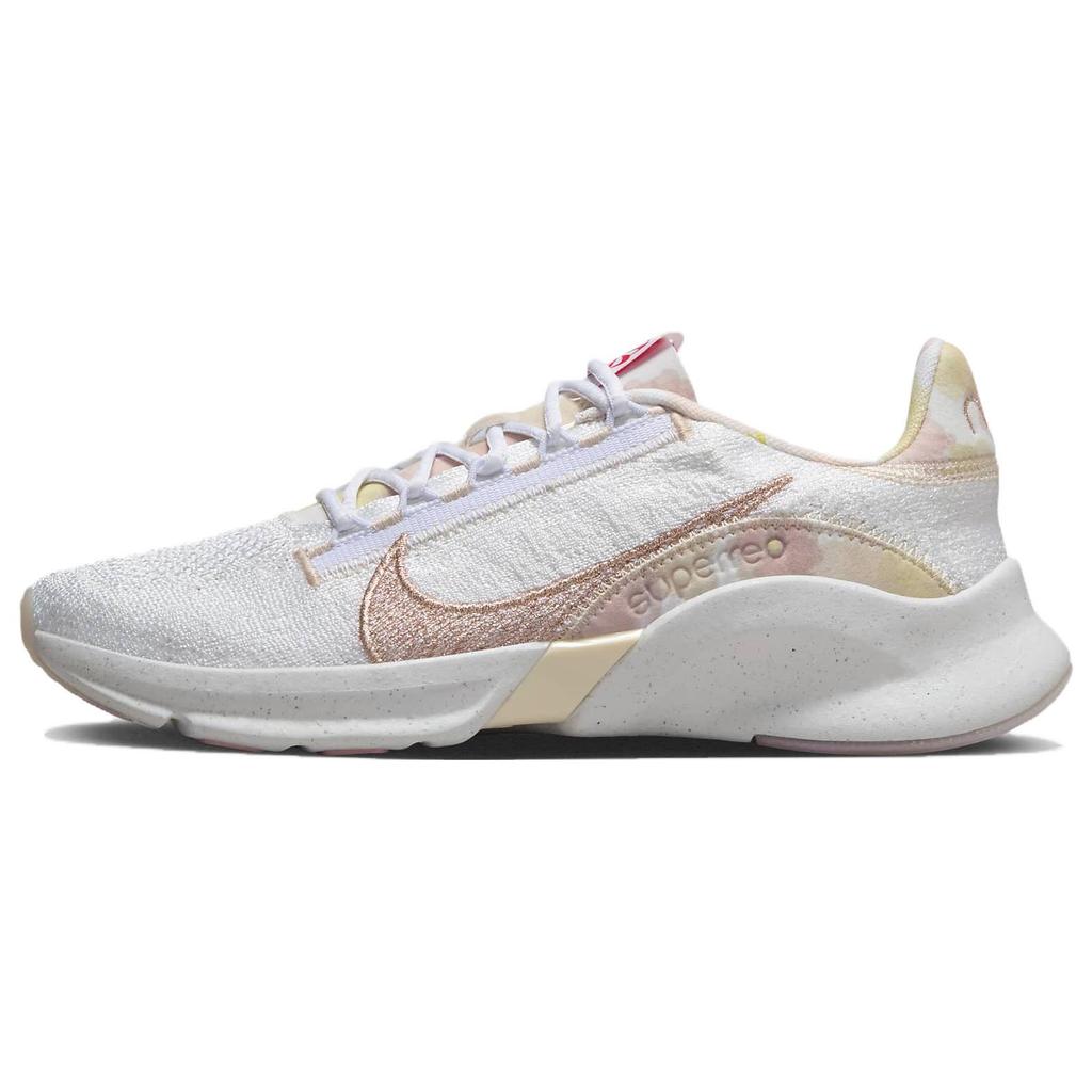 New Nike SuperRep Go 3 Next Nature Flyknit Premium 'White Red Stardust' Women's FN6585-100
