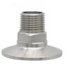 Hex Edge 1/4 3/8 1/2" 3/4" 1" 1-1/2" 2" NPT Male X 0.5"1.5" 2" Tri Clamp SUS 304 316L Stainless Steel Sanitary Pipe Fitting Brew