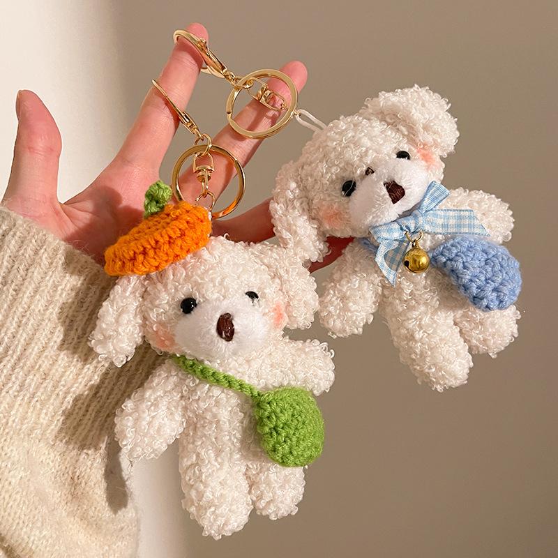 Festive Activities Plush Pendant Gift Backpack Bear DIY Dressup Doll Keychain Bag Accessories