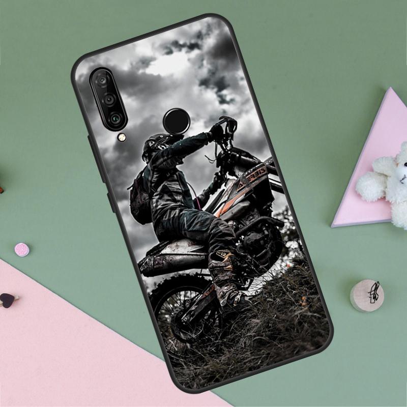 Fashion Motorcycle Man For Huawei P40 P20 P30 Lite P60 Pro Nova 10 9 SE 5T 12i 12s 11i Y91 Y90 Y60 Y70 Y72 Y61 Case