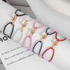 Handmade Woven Couple Bracelet with Alloy Horseshoe Clasp - Adjustable and Stylish Design