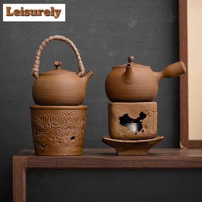 Soßenglasur, alter Steinschlamm, Alkohol-Teekannenwärmer, Retro-Untersetzer, Teeherd, kochender Wasserkocher, Ständer, Heizung, Teeservice, Zubehör, Dekoration