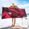 Asciugamano da Spiaggia Creativo Alastor Hazbin Hotels Anime Microfibra Morbida Asciugatura Rapida Assorbente Asciugamani Veloci Per Bagno
