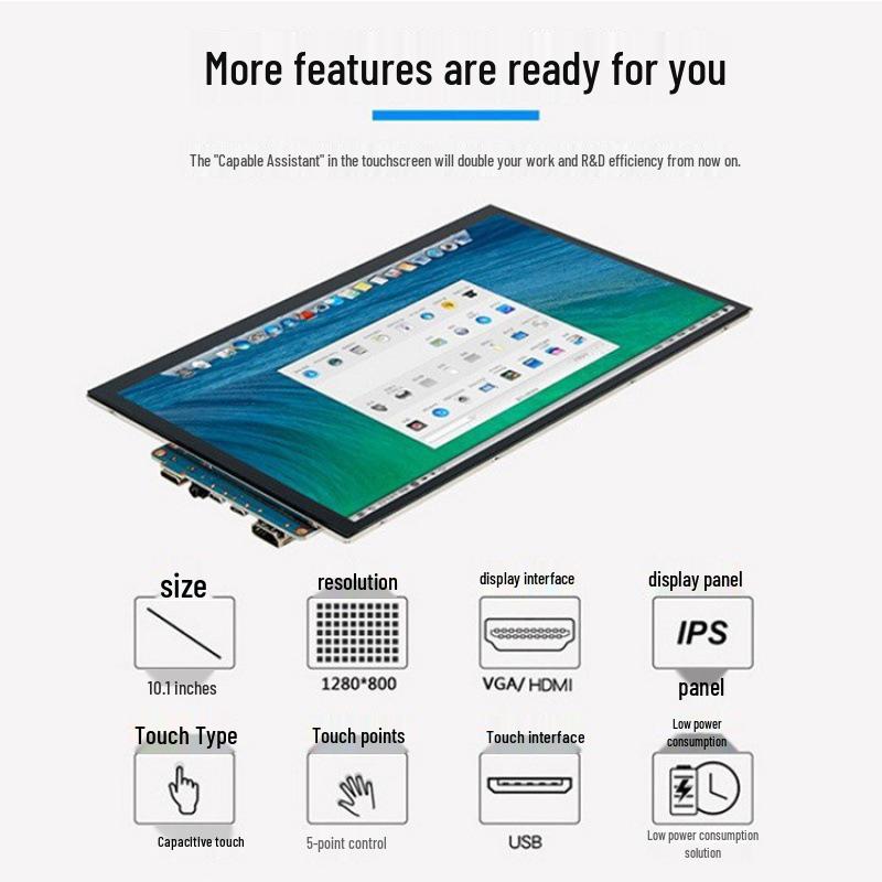 10,1  HDMI HD IPS skārienekrāna