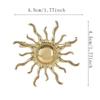 Einfache goldene Sonnengott-Brosche für Damen Herren Mantel-Accessoires Weibliche Vintage-Broschen Schmuck-Accessoires Geschenk