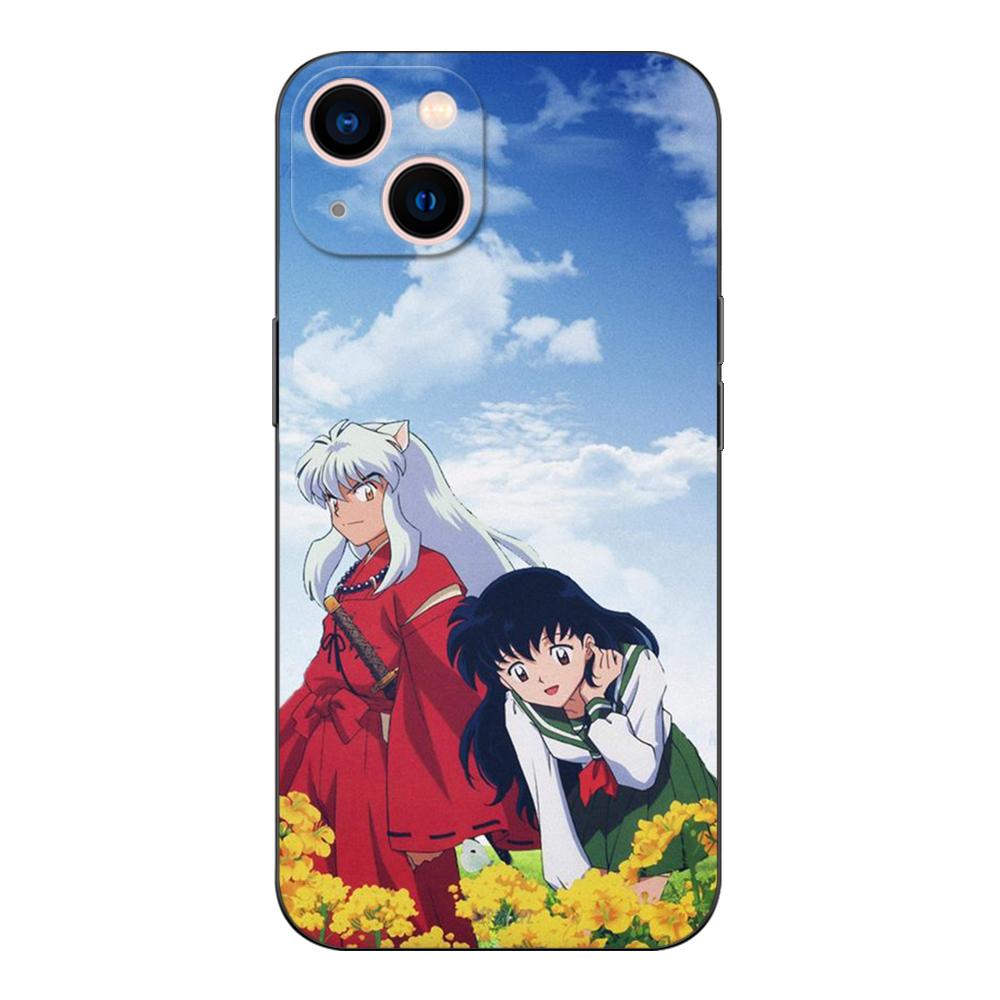 Black Tpu Case For Samsung Galaxy A03 SM-A035 A03 Core A03S A13 A23 LTE A33 A53 A73 4G 5G Yashahime Inuyasha