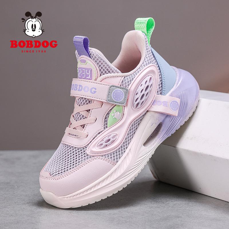 

Babu Bean classmate boys shoes 2025 spring and summer new middle-aged and older children s sports shoes mesh breathable casual shoes 38 рожевий