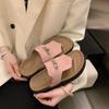 2025 Season Fashion Slippers Women Wear Shabken Shoes Versatile New Casual Boken Flip-flops Sandals