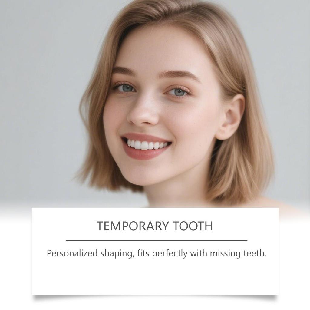 Feimuko Temporary Tooth Care Kit - Plastic Solid Dental Gel - Beautiful Smile, Convenient Tooth Care