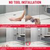 1PC 1/3meters Shower Threshold Water Dam Barrier –Self-Adhesive, Waterproof, Flexible Silicone,  Easy Install, Prevents Water Le