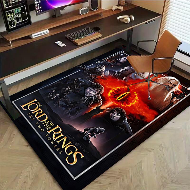 1pc Lord of the Rings Two Towers Carpet, for Home & Office Decor, Desk Chair Carpet, Festive GiftL1454