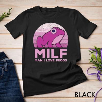 Милий жаб'ячий стафф Я люблю MILF Чоловіче, я люблю жаб Унісекс футболка