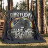 1pc Pink Floyd Outdoor Flannel Blanket, Lightweight Warm Cozy for Travel Camping Office Soft Polyester Fabric