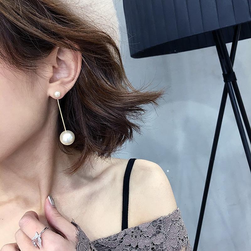 Pearl Long Tassel Personality Light Luxury Temperament High Design Earrings Earrings Women