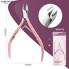 D501 Stainless Steel Cuticle Nipper & Hangnail Remover Set - Gray Manicure Tool