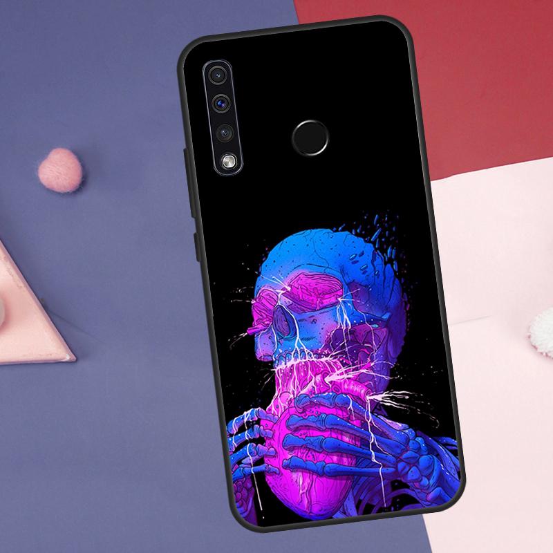 Skull Trippy Octopus Case For Huawei Nova Y72 Y73 Y70 Y90 Y60 Y61 Y91 12s 12i 11i 8i 9 10 SE P30 P40 Lite P60 Pro
