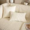 Small Fresh Style Sofa Cushion Four Seasons Universal Washed Cotton Simple Cover Back Towel Cover Cloth Non-Slip Cushion