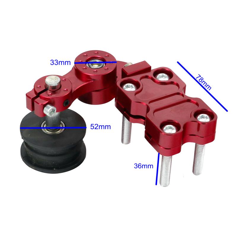 LMoDri Motorcycle CNC Modification Solid Color Chain Tensioner Aluminum Alloy Chain Automatic Adjuster Chain