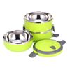 Round 3 Layer Durable Stainless Steel Lunch Box Bento Picnic Food Container