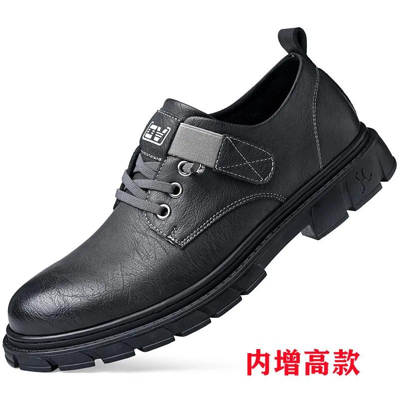 

Винтажные Оксфорды Деловые Мужские Кожаные Туфли Коричневый Повседневная Обувь На Платформе Низкий Топ Дизайнерские Мужские Туфли Британские Офисные Мужские Оксфорды 38