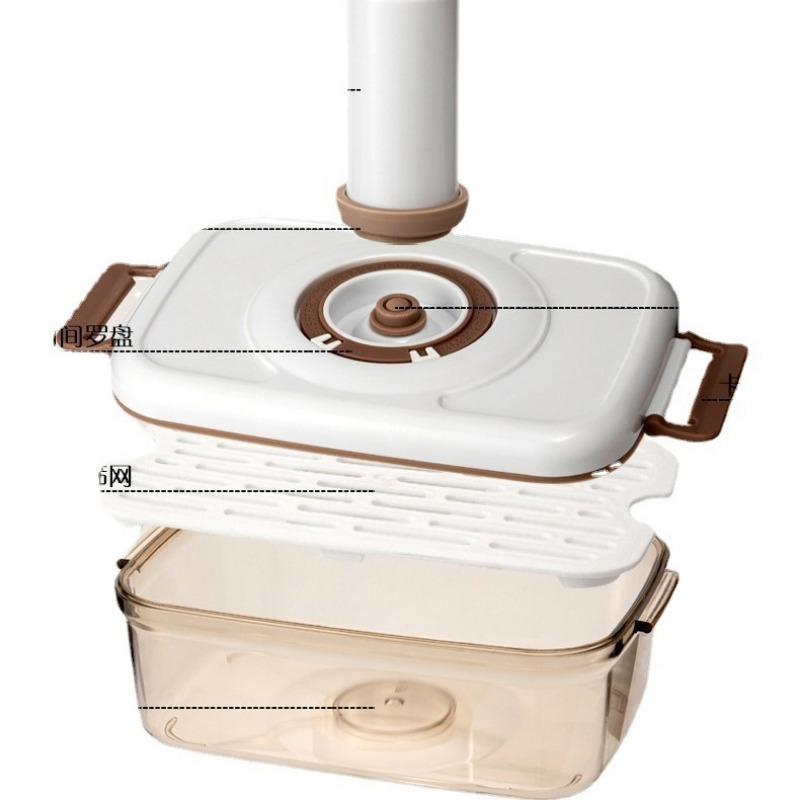 Food Vacuum Storage Box Sealed Kitchen Fresh-Keeping Box Large Capacity Food Transparent Storage Container with Vacuum Pump