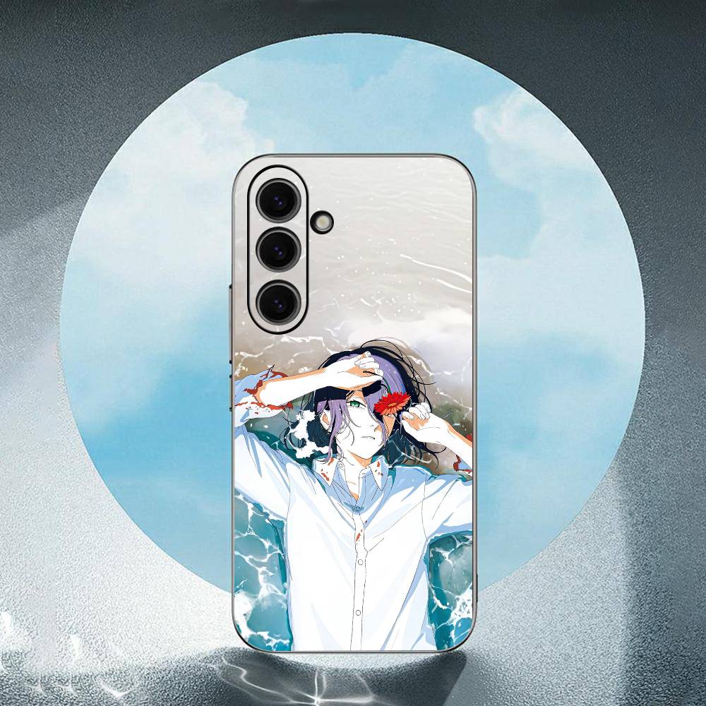 Chainsaw Man Reze For Samsung Galaxy S25 S24 S23 Ultra S22 S21 Plus S20 Black Soft Silicone Protective Case