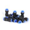 Push Connect Air Line Fittings With Ergonomic Oval Release Ring Allowing Hand Operation For 6mm To 12mm Tubing Connections