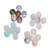 30pcs 10mm Mix Color Crystal Glass Beads 4 Styles Round Spacer Beads for Bracelet Necklace Earrings Jewelry Making Accessories