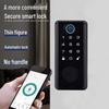 Smart WiFi Graffiti Lock: Electronic Deadbolt for Wooden Doors with Fingerprint, Key Card, and Password Access
