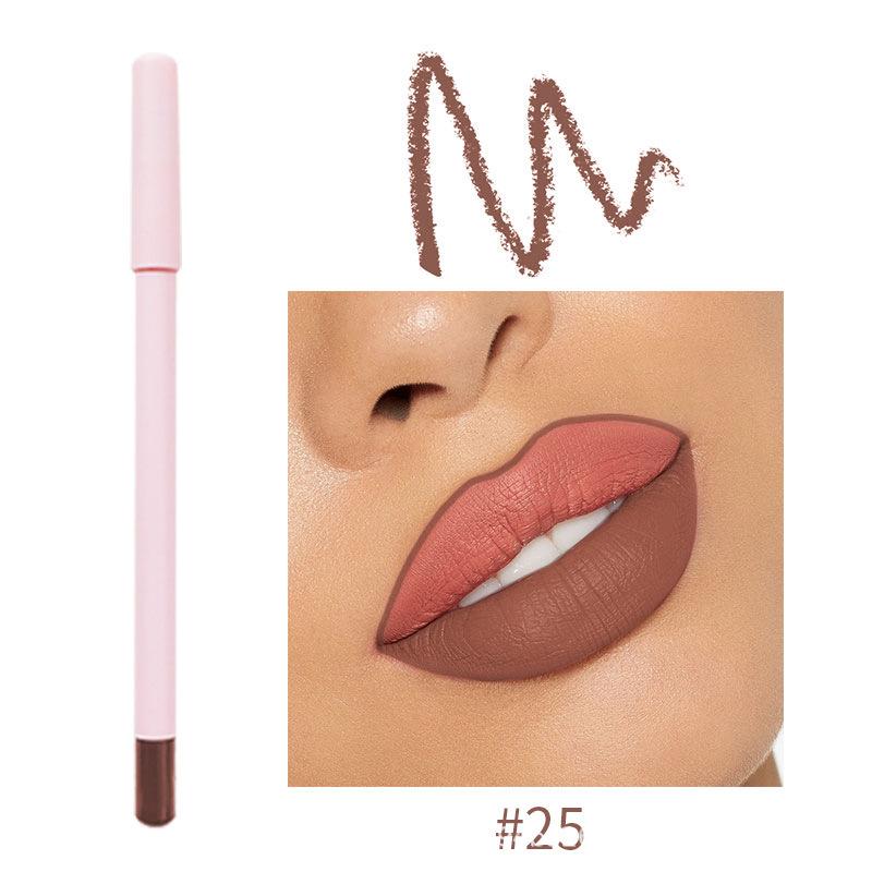 Deep Brown, Waterproof, Long-Lasting Lip Liner - 26 Colors Available.